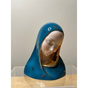 Ceramic bust of the Madonna by Eugenio Pattarino EPF Italy 1963 JL